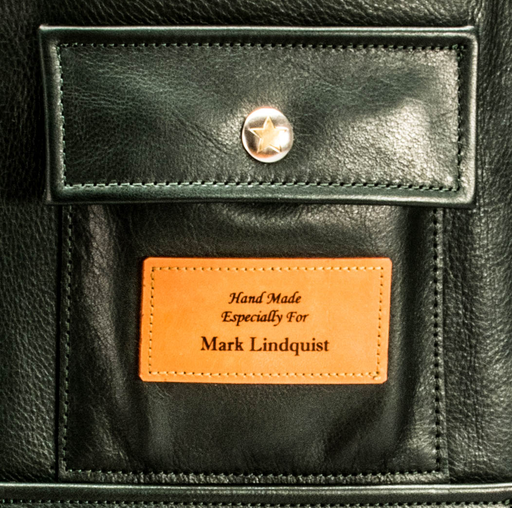 On the outside pocket of the Great Leather Drumstick Bag is a personalized custom name label. The name of each bag's owner is laser cut into a leather label and sewn on during individual bag construction. This makes it truly a special and unique gift for drummers. Representing that each Great Leather drummer is a star, we've used the unique star snaps on the flaps of each pocket flap of every drum stick bag.